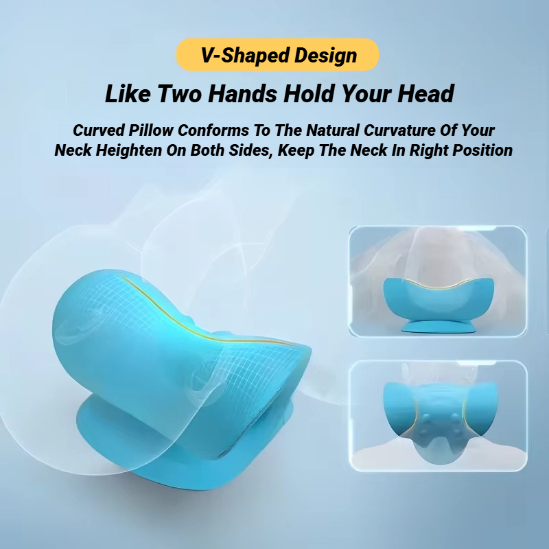 Neck Shoulder Stretcher Relaxe - Neck Traction Pillow ulasan dan harga