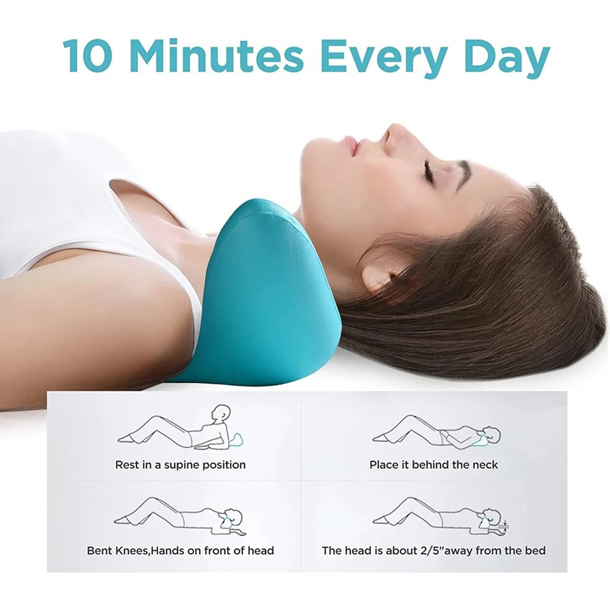 Neck and Shoulder Relaxer, Cer - Neck Traction Pillow ulasan dan harga