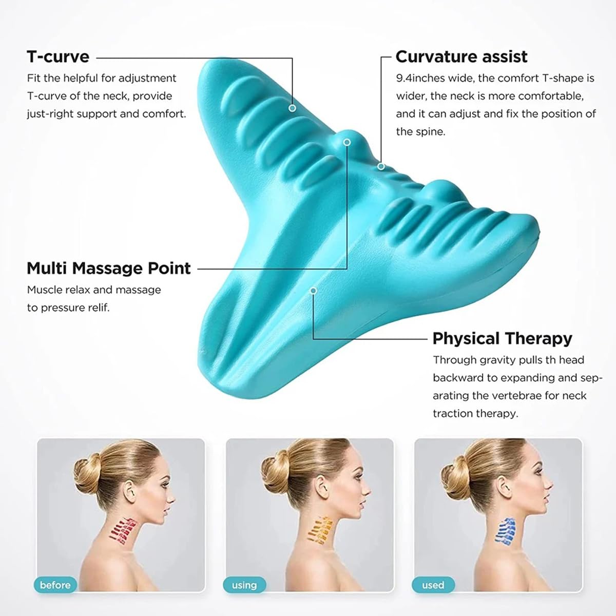 Neck and Shoulder Relaxer, Cer - Neck Traction Pillow ulasan dan harga