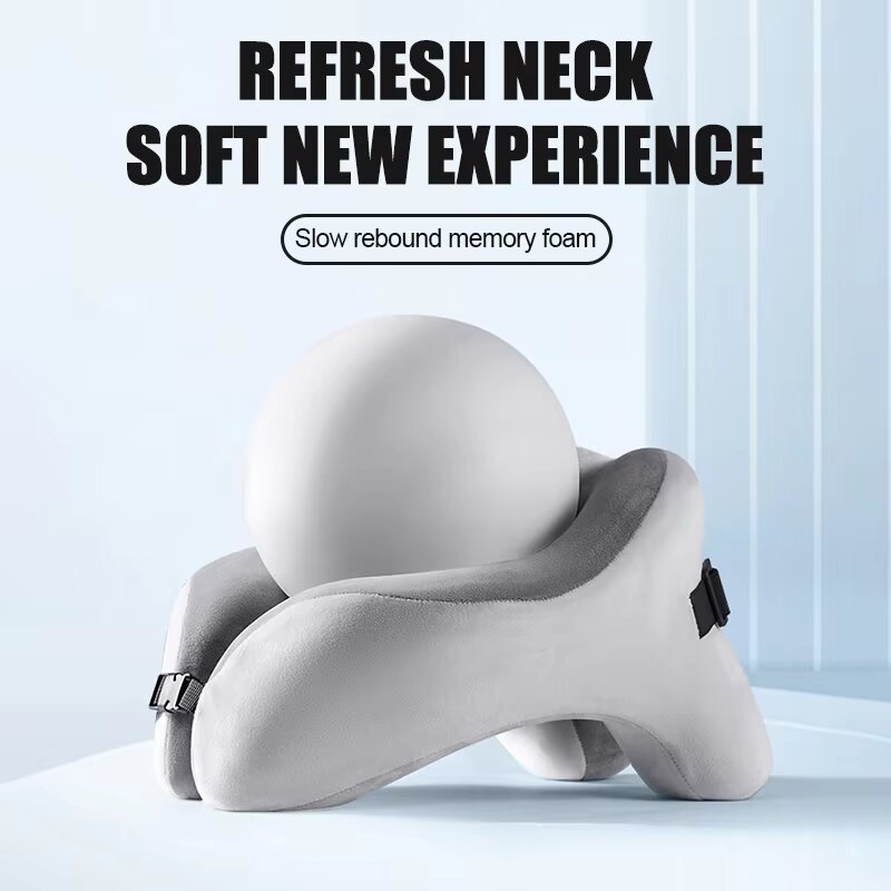Memory Foam U‑Shape Neck Pillo - Neck Traction Pillow ulasan dan harga