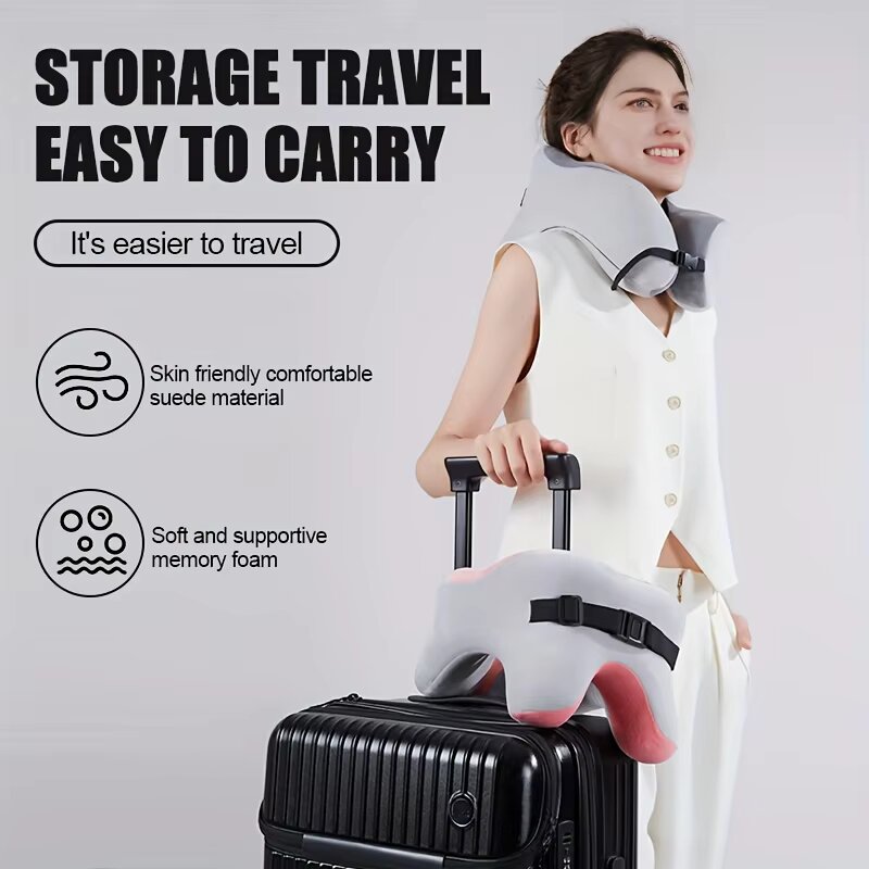 Memory Foam U‑Shape Neck Pillo - Neck Traction Pillow ulasan dan harga