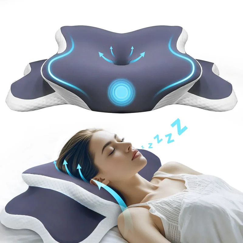 Memory Foam Pillow Cervical Pi - Neck Traction Pillow ulasan dan harga