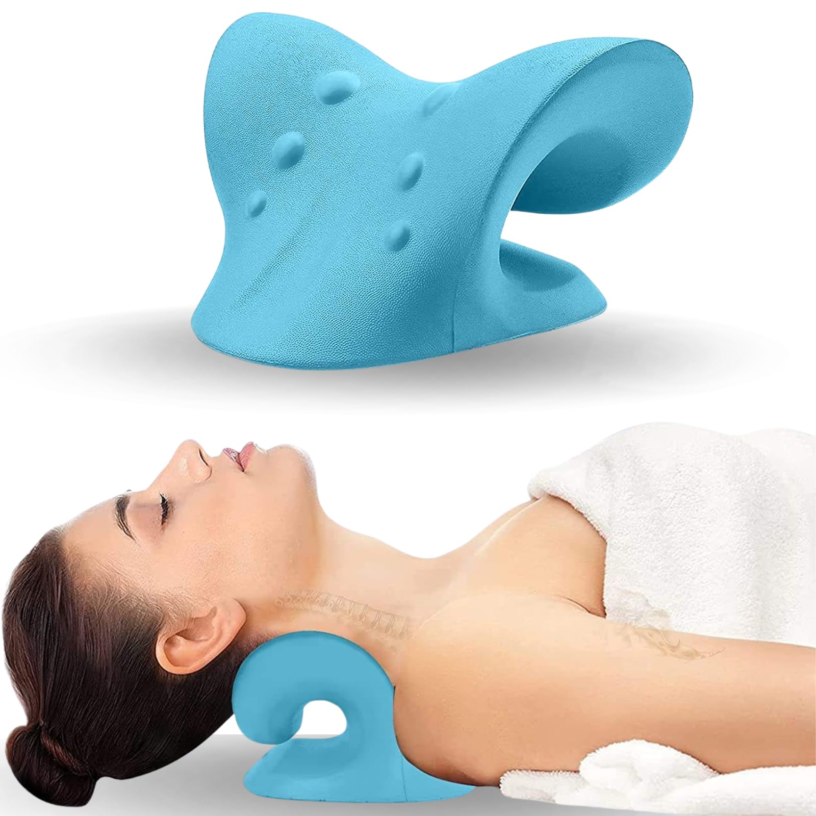 Neck And Shoulder Relaxer Cerv - Neck Traction Pillow ulasan dan harga
