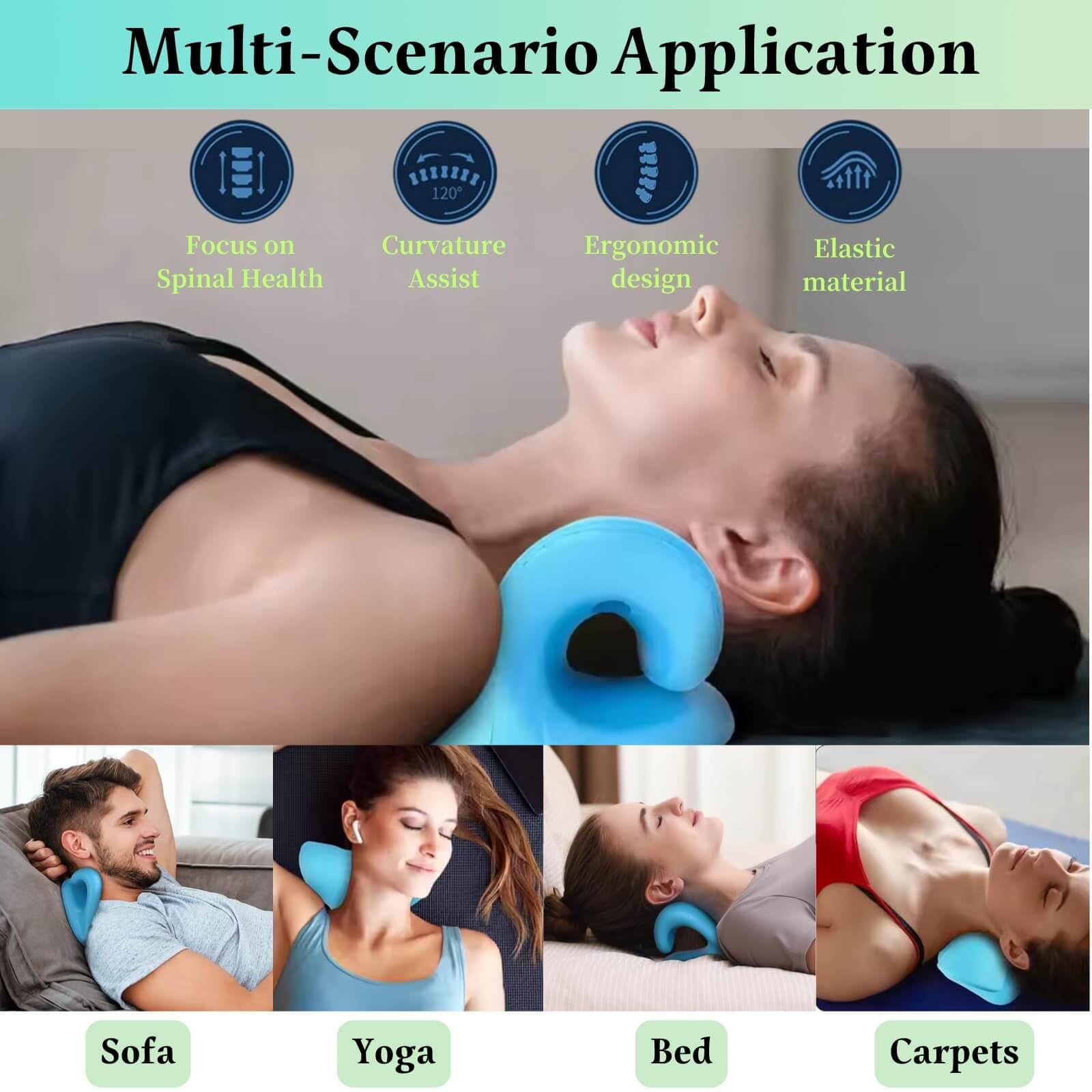 Neck And Shoulder Relaxer Cerv - Neck Traction Pillow ulasan dan harga