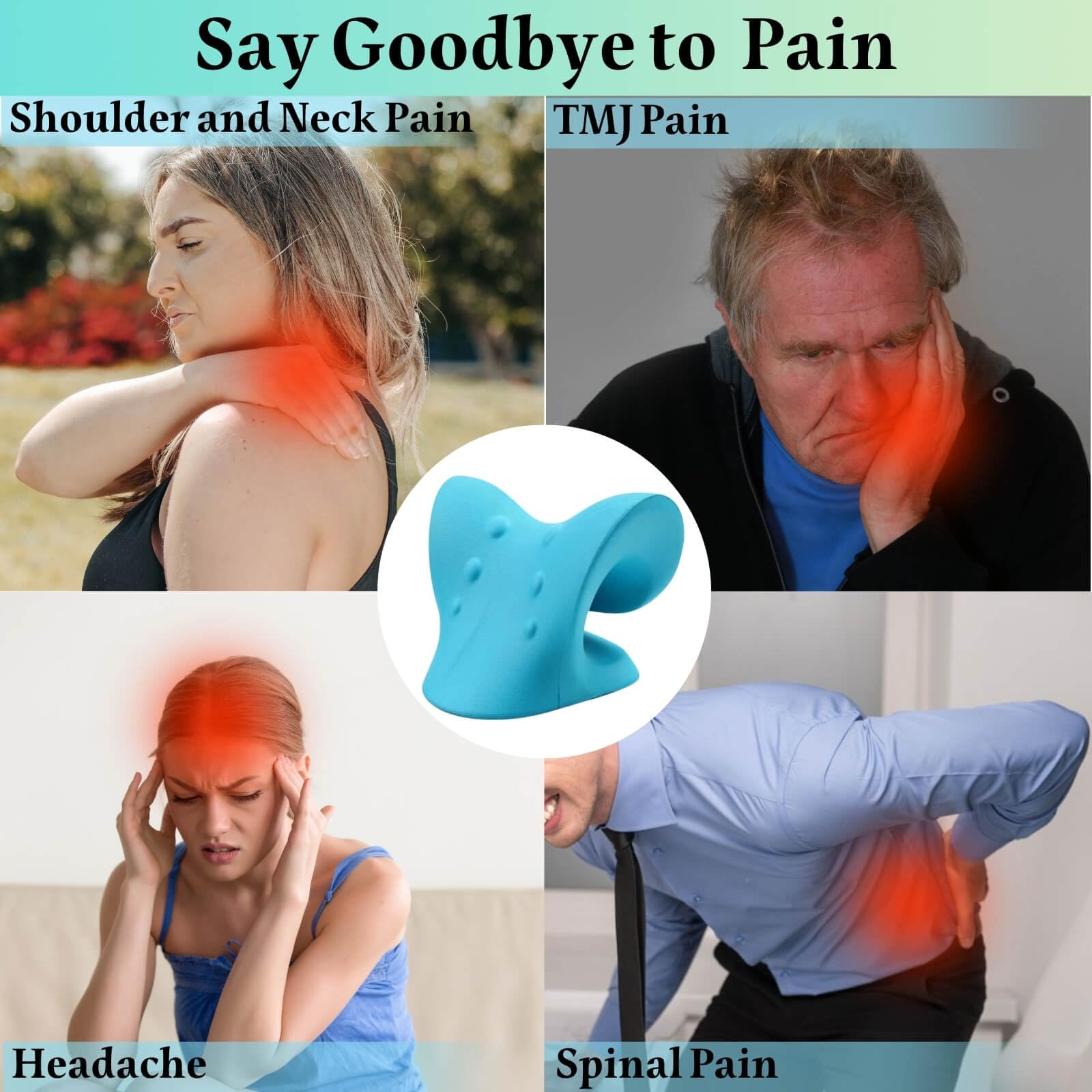 Neck And Shoulder Relaxer Cerv - Neck Traction Pillow ulasan dan harga
